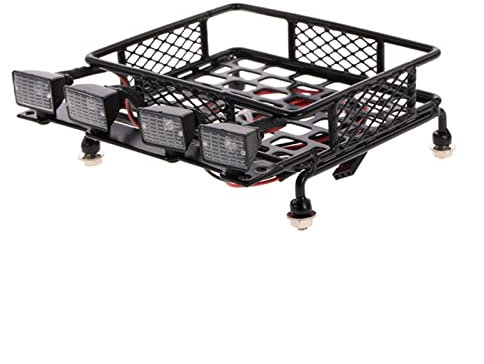 DOFABI Dachgepäckträger 1/10 RC Auto Crawler Truck, for Axial, SCX10 D90 110, for Traxxas, TRX-4, for Tamiya, for HSP Ferngesteuerter Autodachträger