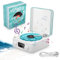 The Waves Vinyl Player, Giradischi Bluetooth Giradischi Vintage, Giradischi vintage, Altoparlante Bluetooth con luci e sveglia per camera da letto, ufficio, feste, audio surround stereo a 360°
