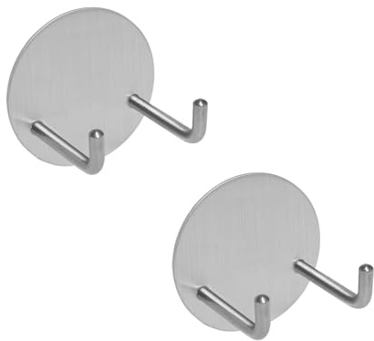 2 Stück Edelstahl Wand Montiert Haken, Wandmontierter Kaffee-Siebträger-Wandhalter, Kaffee Siebträger Organizer, Bad Klebenhaken Wandhaken Aus Edelstahl, Handtuchhaken Ohne Bohren, Für Bad, Küche