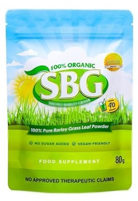 SBG Salveo - Polvo de hierba de cebada salveo 2024, polvo de hierba de cebada 100% puro Salveo Well orgánico, SBG ON The GO, traído a tu salud pura (1 caja)