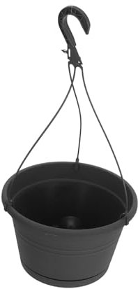OFFSCH Vaso Sospeso Traspirante Per Piante Verdi Vaso Creativo Da Appendere Decorazione Elegante Per Casa Resistente A Sole E Temperature Grigio Scuro