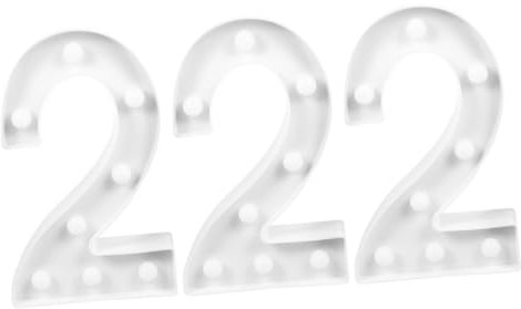 OSALADI 3stücke Marquee Zahlenschild Mit Batteriebetriebenem Licht Für Partys Hochzeiten Und Veranstaltungen Tragbar Kindersicher Und Einfach Zu Verwenden Benötigt Aa-batterien