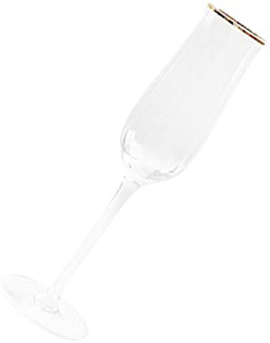 TOGEVAL 1 Copa de Cristal con Diseño de Tulipán para Bodas Aniversarios Fiestas Copa de Vino Tinto con Tallo