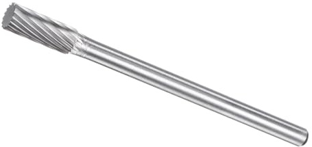 CoCud Tungsten Carbide Rotary Burrs File, 6mm Shank 8mm Dia, Single Cut Cylinder Shape Rotary Burrs Tool - (Applications: for Metal Carving)