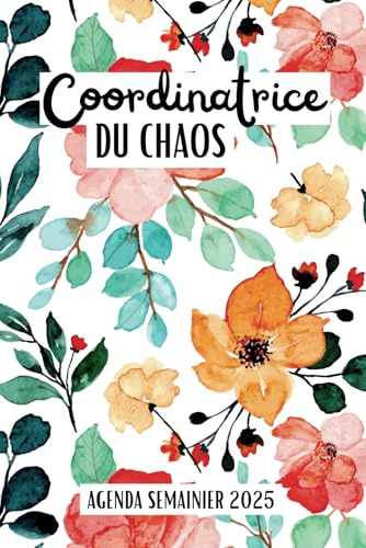Agenda 2025 A5: Joli Floral Planificateur semainier | de janvier à décembre | 12 mois