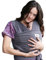 Sleepy Wrap Tragetuch Baby Neugeboren bis Kleinkind - Freihändige Baby Trage, Elastisches Tragetuch Baby Neugeboren, Ergonomisches Baby Tragetuch, Einfach zu bindende Babytrage (Grey)
