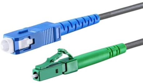 CONBIC® LC/APC-SC/UPC, Simplex, Singlemode, 9/125um, OS2, schwarz, Ø 4.0mm, Industrial/Grade Gepanzert G.657.A2, Glasfaserkabel Außenbereich für AVM FRITZ!Box und Telekom Modem 2 (30m)