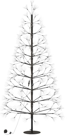VA-Cerulean LED Lichterbaum Feuerwerk 150cm Weihnachtsbaum Mit Lichterkette Decor Beleuchtet Christbaum Dekobaum Leuchtbaum Baum Licht Für Innen& Außen Party, Kaltweiß