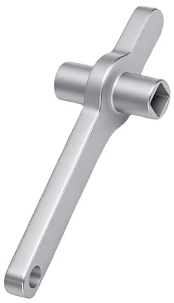 YUEHISY Radiator Bleed Key, Metric Imperial 5 x 5 mm Square Key, Thickened Alloy Steel with Extended Handle, Universal for Radiator Valves