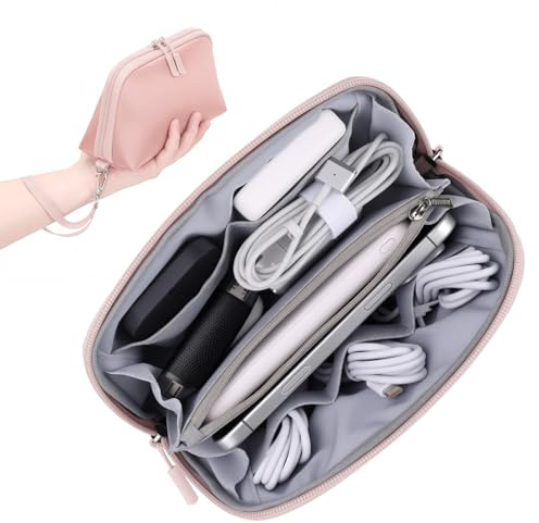FYY Travel Cable Organizer - 8 Compartments, Lightweight, Water Repellent