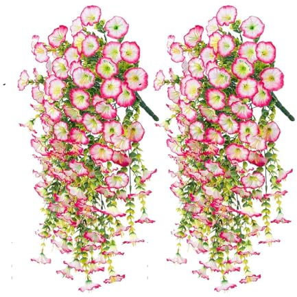 Artificiella petunia blommor för utomhusbruk 2 Stycken Imiterade Blommor