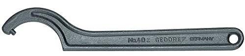 GEDORE Hakenschlüssel mit Zapfen, für Kreuzlochmuttern, SW 40-42 mm, Spitzen-Ø 8 mm, Schraubenschlüssel, 40 Z 40-42