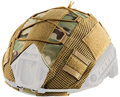 OneTigris Taktischer Airsoft‑Helmüberzug mit Gratis‑Patch, 500D Cordura Abdeckung für Ops‑Core PJ (M/L) & Bump‑Helm (L/XL) – ohne Helm