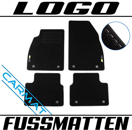 TEXER Textil Fußmatten Passend für Opel Insignia A Bj. 2013-2017 mit Logo