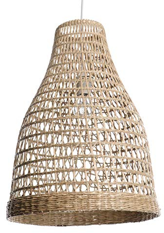 LUSSIOL 250702 Lampe, Rattan, 60 W, Natur