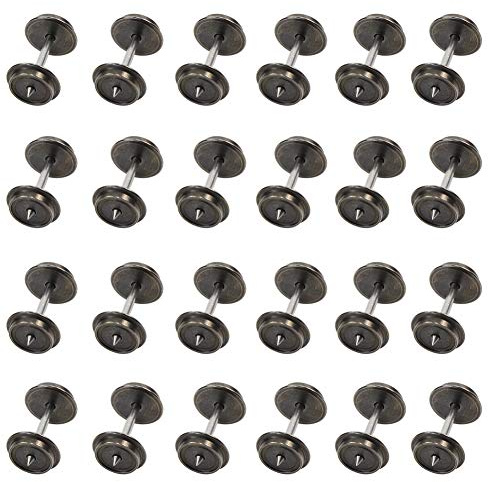 Evemodel 24 STK. 36'' Metallräder für Modellbahn Spur H0 AC Modellbau Wechselstromradsätze