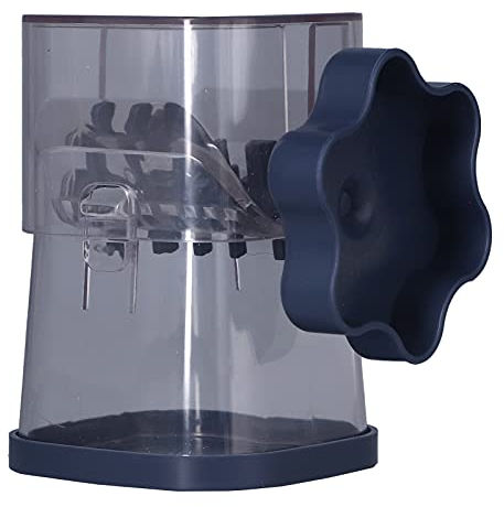 Manual Nut Chopper, Manual Nut Grinder, Dried Fruit Crusher, Effortless Easy to Clean Hand Crank Nut Grinder Tool for Almonds Hazelnuts Pecans(Navy Blue)