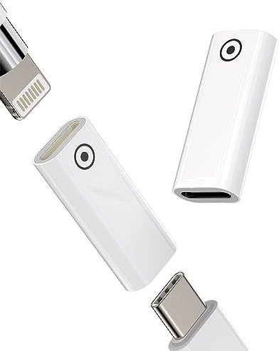 Adaptador USB C hembra a Lightning Hembra Apple Pencil 1ere Generation Cargador Accesorio(2) iPad Pen Tipo Carga Certificado MFI 1 Generación Ipencil Thunderbolt 4 Jack Adaptador