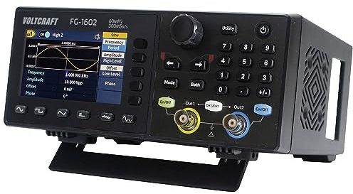 VOLTCRAFT FG-1602 - Generatore di funzioni alimentato a rete 1 µHz - 60 MHz a 2 canali arbitrio