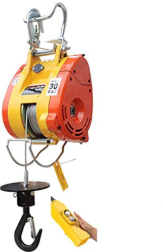 BDKSEXBF Elektrischer Kettenzug mit Überlastschutz, Kabel-/Fernbedienung mit Überlastschutz, Elektrokettenzug für Garagen und Lagerhallen,A,360kg