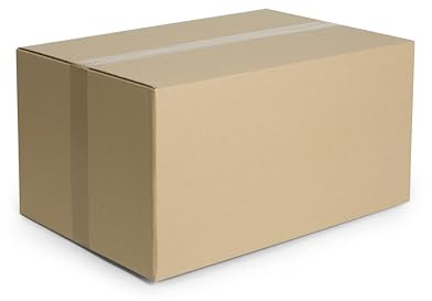WePack 5 Stück Faltkarton Kiste Schachtel 500x500x250 mm Aussenmaß Versandkarton einwellig Braun Box Kartonage NEU