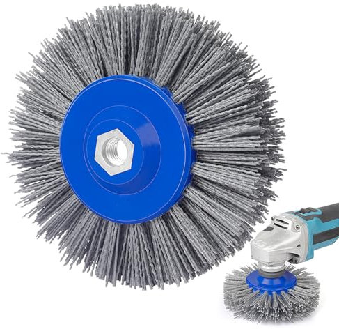 Shineboc Spazzola Abrasiva Grana 120 Nylon Da 150mm Trafilatura Lucidatura Macchina Lucidatrice Satinata Setole M14