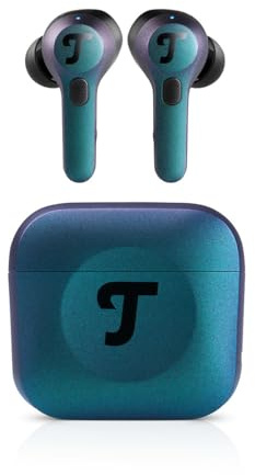 Teufel AIRY TWS PRO - True-Wireless In-Ear Bluetooth Kopfhörer | mit Active Noise Cancelling, Transparenzmodus, Kabelloses Laden, IPX4 Wasserfest - Cosmic Teal