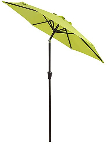 HUIBBGO Parasol de Jardin inclinable de 2,7 m, pour terrasse, Piscine, Plage, Balcon, Jaune