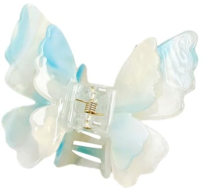 Pince à cheveux moderne double couche en forme de papillon pour un usage quotidien ou un bal de fin d'année