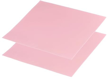 PATIKIL Pasta Termica 100x100x0.5mm, 2 Pezzi Pasta Termica in Silicone per Raffreddamento CPU GPU IC PCIe M.2 2280 SSD NVMe Dissipatore, Rosa