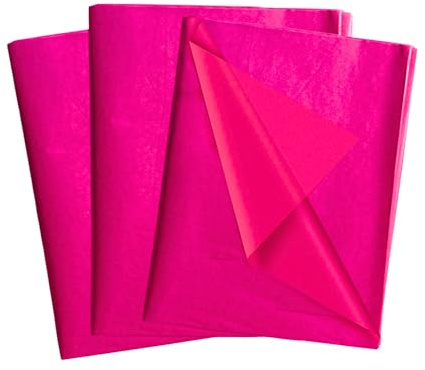 Seidenpapierbögen, säurefrei, 50 x 70 cm, Rosa, 30 Stück