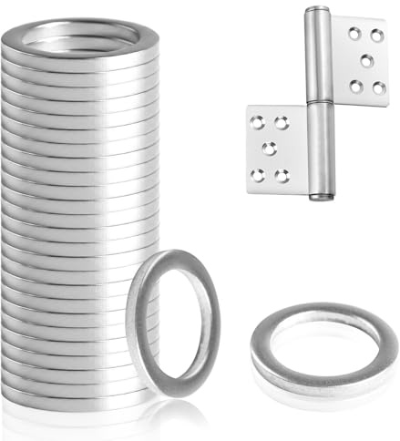 150 Stück Fitschenringe Zimmertüren, Φ10mm x 15mm x 1,5mm Fitschenringe Set, Edelstahl Tür Unterlegscheiben Türscharnier Unterlegscheibe, Standard Türunterlegscheiben für Türen, Beilagscheiben Set