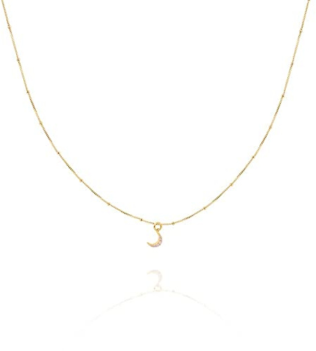 Collar de guisantes lunares con diamantes para mujer, joyería, cadena, gargantilla