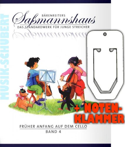 Früher Anfang auf dem Cello Band 4 inkl. praktischer Notenklammer - Frühes Lagenspiel - Das Standardwerk für junge Streicher ab 4 Jahre mit zahlreichen Spielstücken (broschiert) von Egon Saßmannshaus (Noten/Sheetmusic)