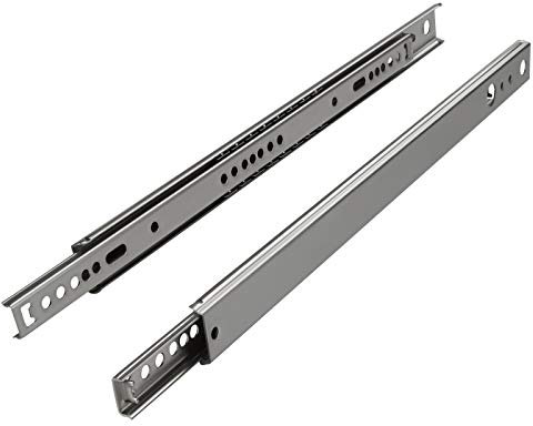 SOTECH 1 paio (2 pezzi) Guide ad estrazione parziale KT2-15-H27-L278-NF Altezza 27 mm Lunghezza 278 mm Guida per cassetti Caricabile fino a 15 kg