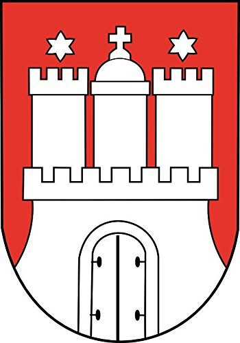 U24 Aufkleber Hamburg Wappen Autoaufkleber Sticker Konturschnitt