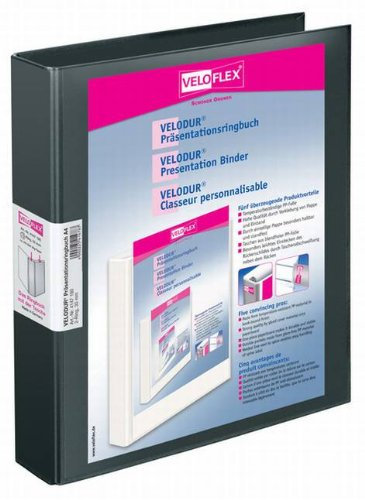 Präsentationsringbuch 30mm A4 2Ring schwarz