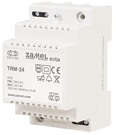 EXTA - Transformator TRM-24 I Montage auf der DIN-Schiene I Eingebaute thermische Sicherung