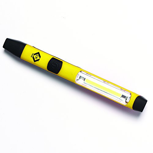 C.K Tools COB Pocket Inspection Light, Super Bright Wide Beam COB LED with End Torch, Magnetic Pocket Clip, 4 Lighting Modes, Battery Powered Compact Work Torch for Trades, Camping Or Gifts, CK T9420