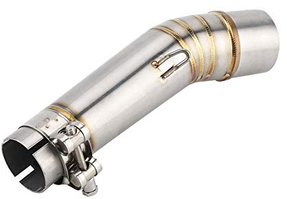 Qiilu Moto syst¨¨mes d'¨¦chappement Extr¨¦mit¨¦s de tuyau, Tuyau interm¨¦diaire de liaison d'¨¦vent d'¨¦chappement de moto pour NC700X NC750X NC750S NC700S 2012-2017
