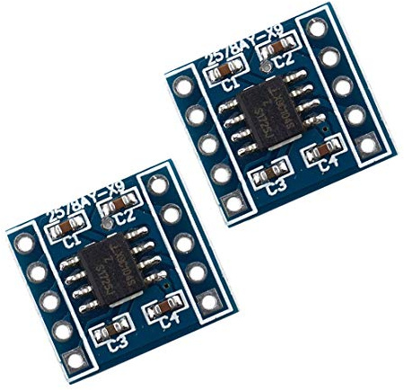 Hailege 2pcs X9C104 Digitales Potentiometer-Modul 5V 40R~100K Brückenbalance einstellen