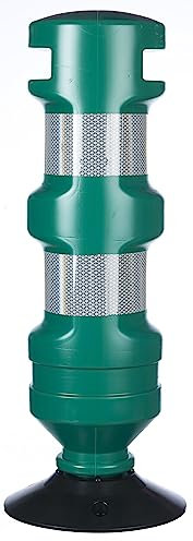 Hito de balizamiento y señalizacion de trafico H-75 verde con base de goma desmontable (tacos y tornillos incluido)