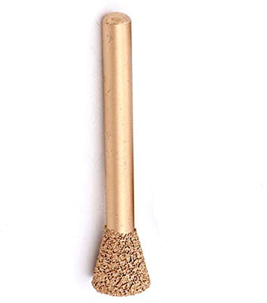 Vogueing Tool 6 mm Schaft Marmor Schleifkante Fräser gelötet Diamant Rotary Grat Carving Peeling Werkzeug für Jade Stein Beton Keramik (12 mm-46#)