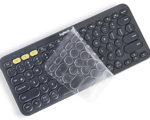 Keyboard Cover for Logitech K380 Pebble Multi-Device Bluetooth Keyboard/Logitech Pebble Keys 2 K380s/Logitech K380 Multi-Device Bluetooth Keyboard, Logitech K380 Wireless Keyboard Cover, US Layout