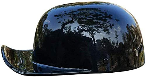 GAOZHE Casco Jet,Aperto retrò Scodella,Adulto Scodella Casco,Casco Scooter,DOT ECE Casco omologato Scooter Unisex Adulti，Adatto per Street Bike Autobike Endurance