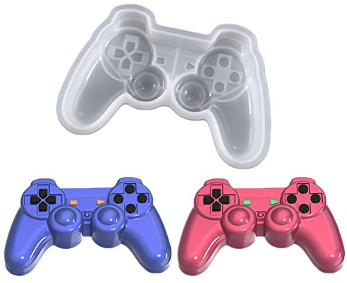 WonDerfulC Game Controller Kuchen Fondant Form Video Gamepad Silikonform für Süßigkeiten Schokolade Cupcake Backen Dekoration Resin Casting Clay