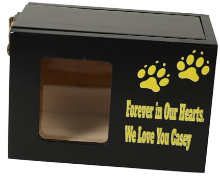 Alipis Urne Für Haustiere Personalisierte Tier- -Box Mit Lebensbaum- Stilvolle Erinnerungsbox Für Hunde Und Katzen Tröstendes Gedenkgeschenk