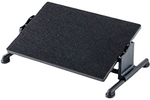 BOCbco Fuß Einstellbare Ruhefußstütze Unter Dem Schreibtisch Ergonomischer Standhocker Für Das Heimbüro/Black/49.6 * 30Cm