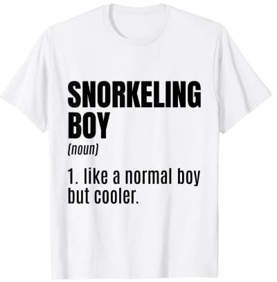 Schnorcheling Boy Noun Definition Diver Scuba Diving Schnorchel T-Shirt