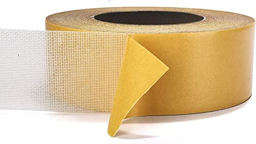 OWIEN Double-sided Carpet Tape, Holds Carpets in Place on Carpet, Hardwood, Tile, Linoleum, Mesh Fabric Double Sided Adhesive Tape (Size : 10mmx20m)